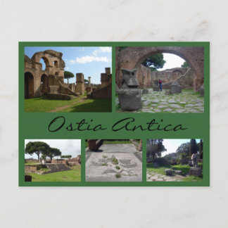 Ostia Antica Collage (Roman Ruins), Rome Briefkaart