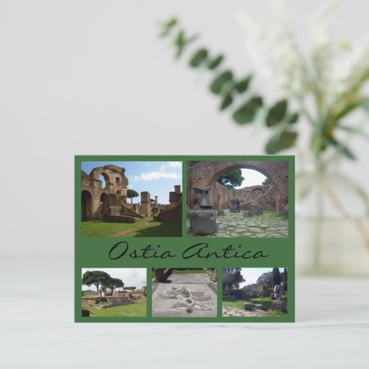 Ostia Antica Collage (Roman Ruins), Rome Briefkaart (Staand voorkant)