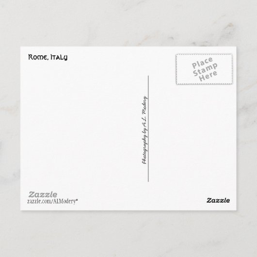 Ostia Antica Collage (Roman Ruins), Rome Briefkaart (Achterkant)