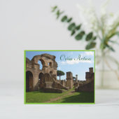 Ostia Antica, Rome met tekst Briefkaart (Staand voorkant)