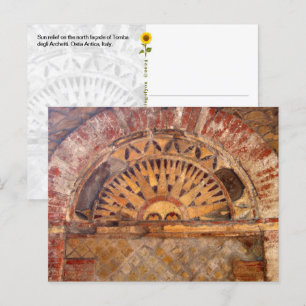Ostia Antica Sun Relief, Italië - briefkaart