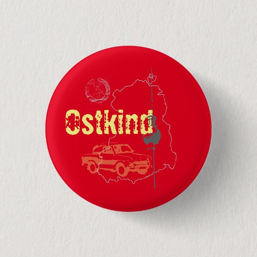 Ostkind-ontwerp Ronde Button 3,2 Cm (Voorkant)