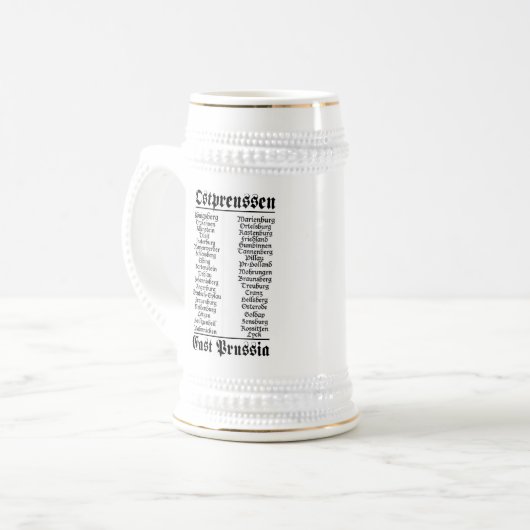Ostpreussen Bier Krug Bierpul (Voorkant links)