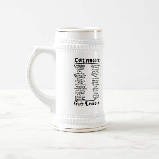 Ostpreussen Bier Krug Bierpul (Links)
