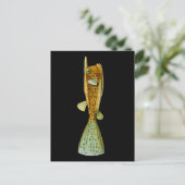 Ostracion cornutus (Boxfish), Haeckel Fine Art Briefkaart (Staand voorkant)