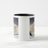 Ostracon met een hond die een hyena achtervolgt (l mok (Midden)