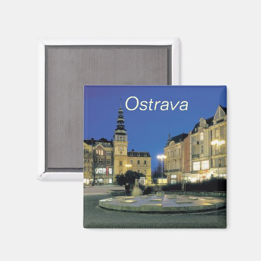Ostrava keukenmagneet magneet (Voorkant / Achterkant)