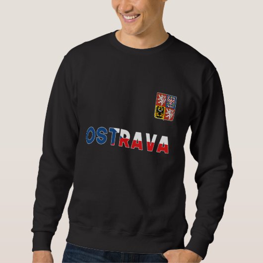 Ostrava Tsjechië : hartvlag lionmunt Trui (Voorkant)