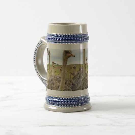 Ostrich Bird Bierpul (Voorkant links)