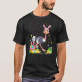 Ostrich Bird Easter Egg Hunt Bunny Ostrich Easter  T-shirt (Voorkant)