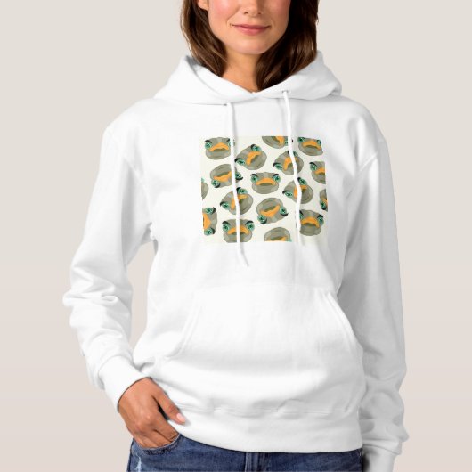 Ostrich Bird Pattern Hoodie (Voorkant)