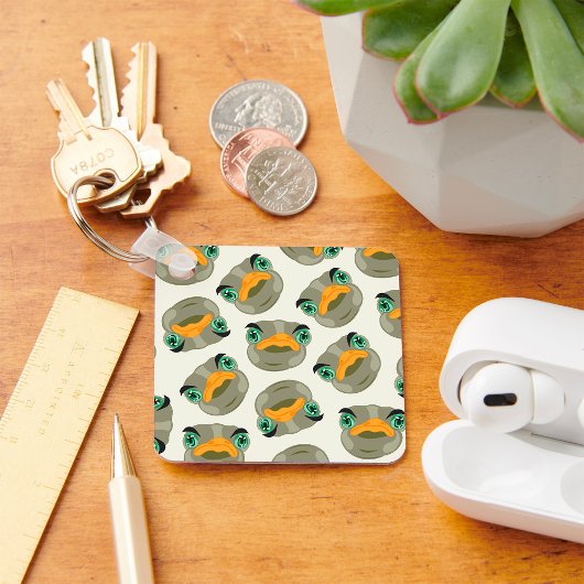 Ostrich Bird Pattern Sleutelhanger