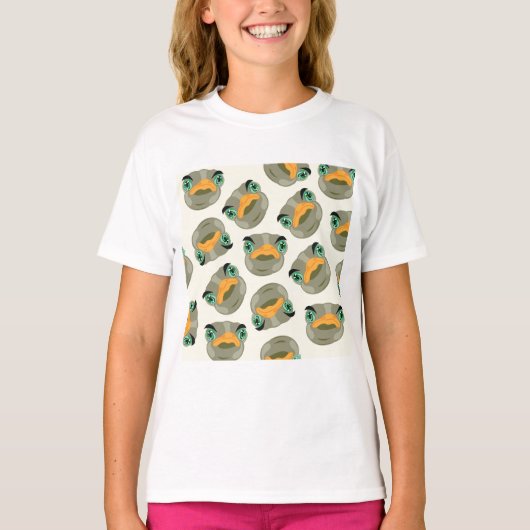 Ostrich Bird Pattern T-shirt (Voorkant)
