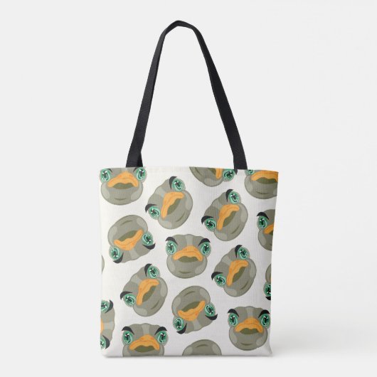 Ostrich Bird Pattern Tote Bag (Achterkant)