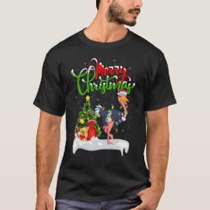 Ostrich Bird Xmas Decoraties Santa Ostrich Chri T-shirt