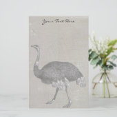Ostrich Briefpapier (Staand voorkant)