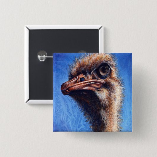 Ostrich Button (Voorkant /achterkant)