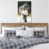 Ostrich Canvas Afdruk (Insitu (Slaapkamer))