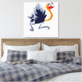 Ostrich Canvas Print (Insitu (Slaapkamer))