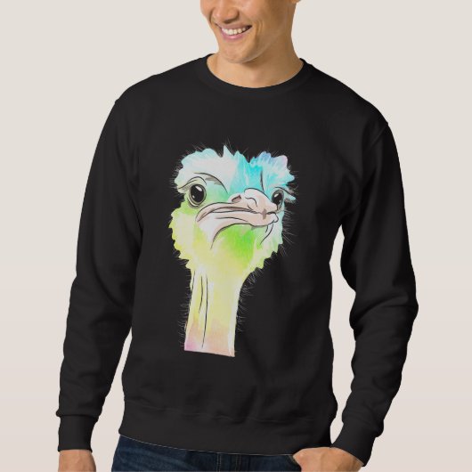 Ostrich Colorful Ostriches Trui (Voorkant)