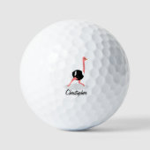 Ostrich Design Golfballen (Voorkant)