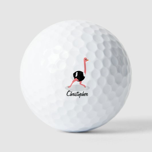 Ostrich Design Golfballen (Voorkant)