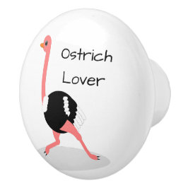 Ostrich Design Personalised Keramische Knop