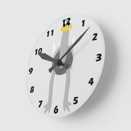 Ostrich Design Ronde Klok (Hoek)