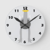 Ostrich Design Ronde Klok (Voorkant)