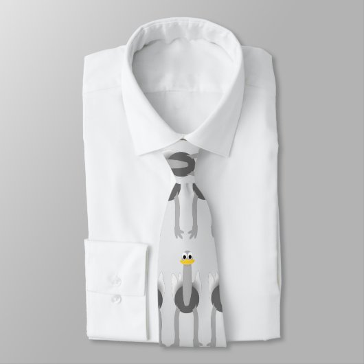 Ostrich Design Stropdas (Gebonden)