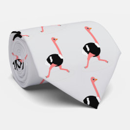 Ostrich Design Stropdas