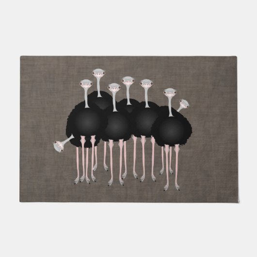 Ostrich Doormat Deurmat (Voorkant)