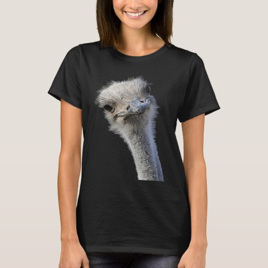 Ostrich Face met Gormless Expression T-shirt (Voorkant)