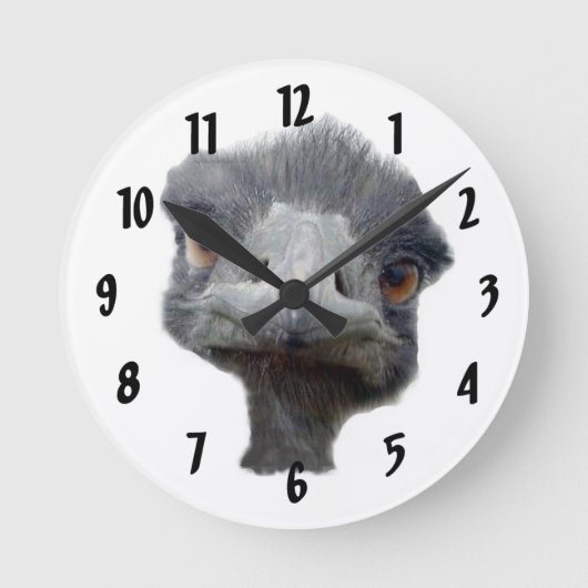 Ostrich Face Ronde Klok (Voorkant)