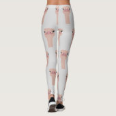 Ostrich grappig gezicht leggings (Achterkant)