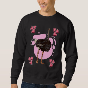 Ostrich Heart Design Bird Stuff Ostrips Trui