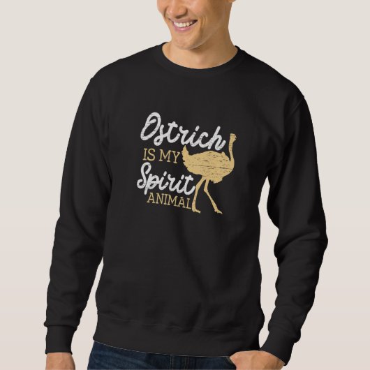 Ostrich is mijn dierdierentuin grootvee trui (Voorkant)