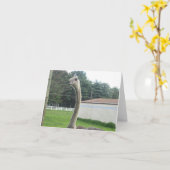 Ostrich Kaart (Gele Bloem)