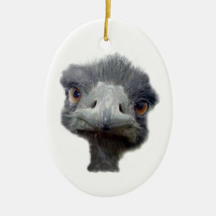 Ostrich Keramisch Ornament