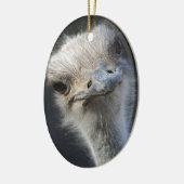 Ostrich Keramisch Ornament (Links)
