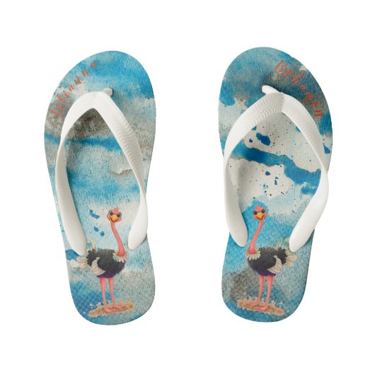 Ostrich Kinder Teenslippers (Voetbed)