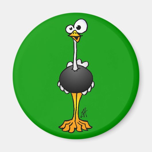 Ostrich Magneet (Voorkant)