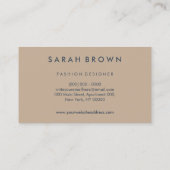 Ostrich Navy Visitekaartje (Achterkant)