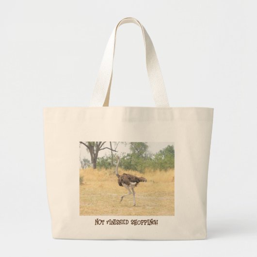 Ostrich, nog niet klaar met WINTEN! Grote Tote Bag (Voorkant)