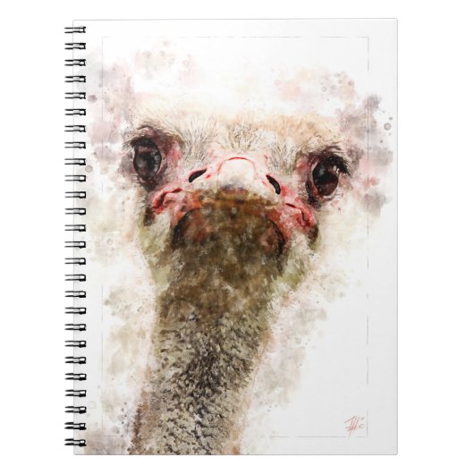 Ostrich Notitieboek (Voorkant)