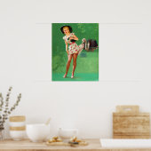 Ostrich Pin Up Poster (Keuken)