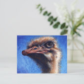 Ostrich Post Card Briefkaart (Staand voorkant)