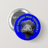 Ostrich-probleem Ronde Button 5,7 Cm (Voorkant /achterkant)