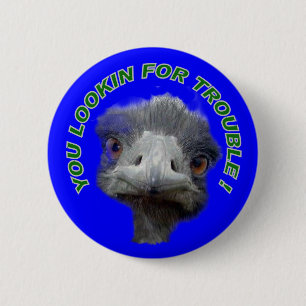 Ostrich-probleem Ronde Button 5,7 Cm