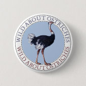 Ostrich Ronde Button 5,7 Cm (Voorkant)